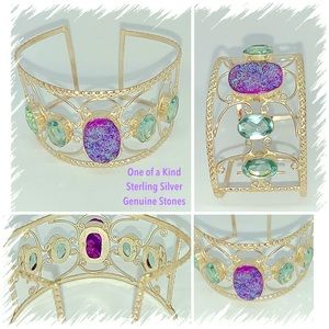 Custom Sterling Silver Cuff Bracelet